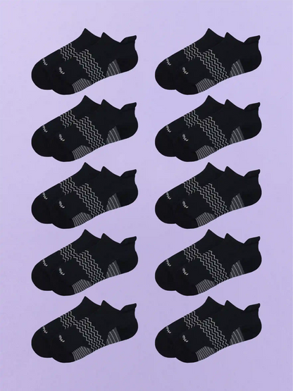 Active Ankle Sock 10-Pack | Black Pack