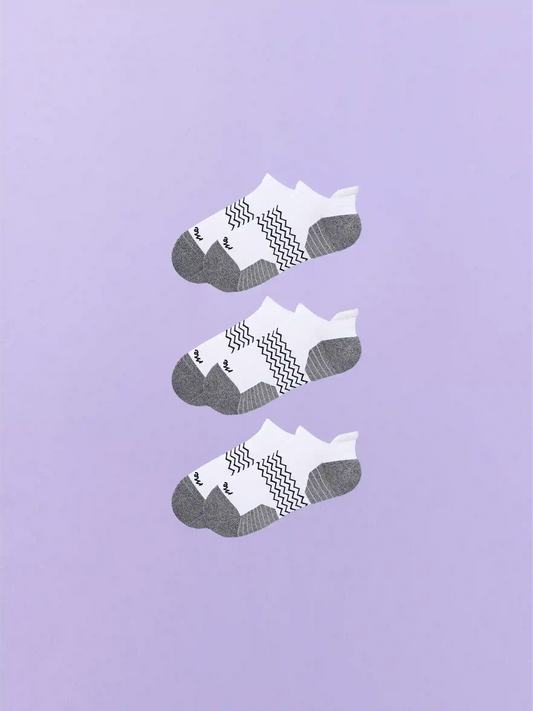 Active Ankle Sock 3-Pack | White Pack