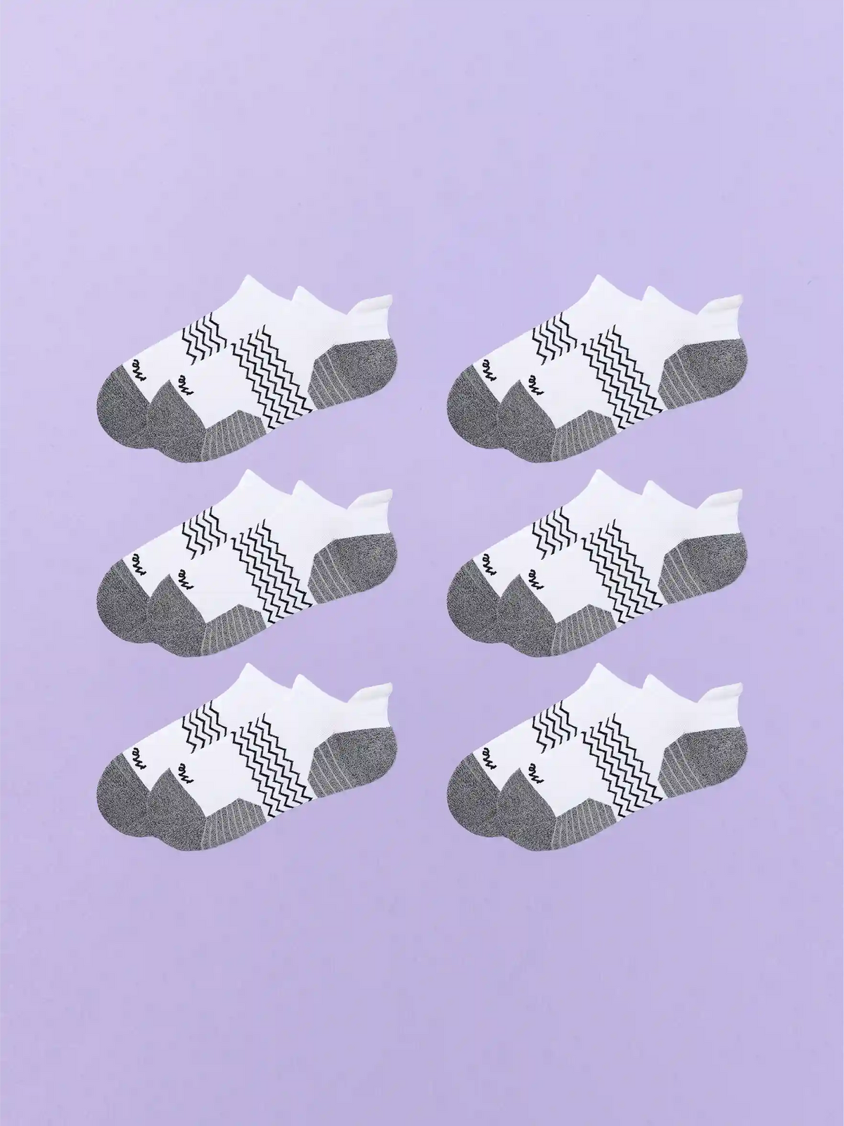 Active Ankle Sock 6-Pack | White Pack