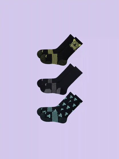 Active Crew Sock 3-Pack | Electric Neon Pack