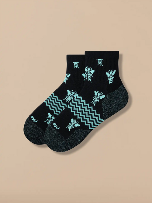 Active Quarter Sock | Electric Bees