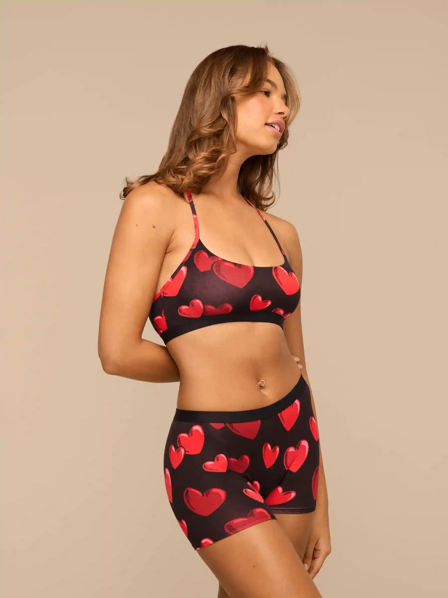 UltraModal™ Core Boyshort | Floating Hearts