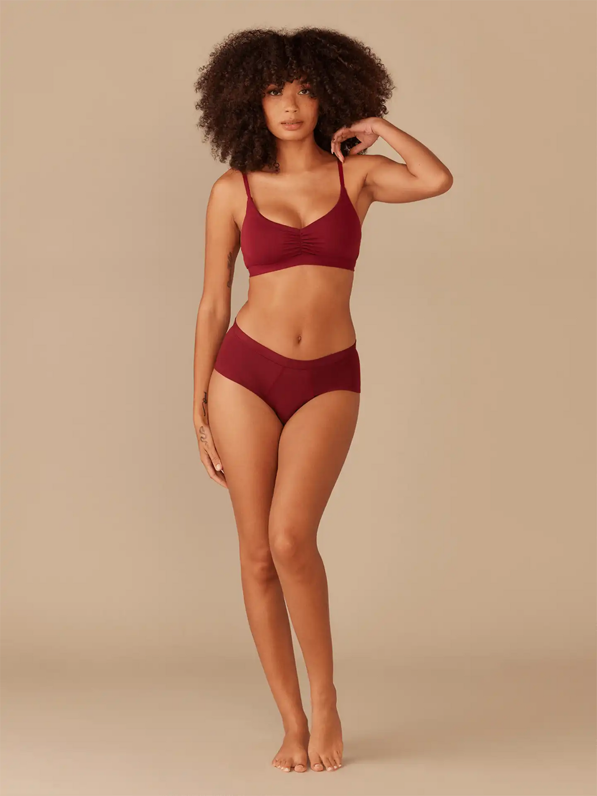 UltraModal™ FeelFree Ruched Bralette | Cabernet/Cabernet