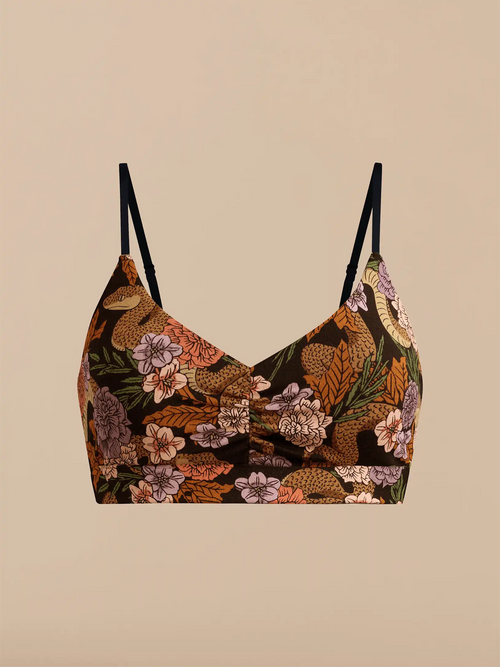 UltraModal™ FeelFree Ruched Bralette | Garden Snake