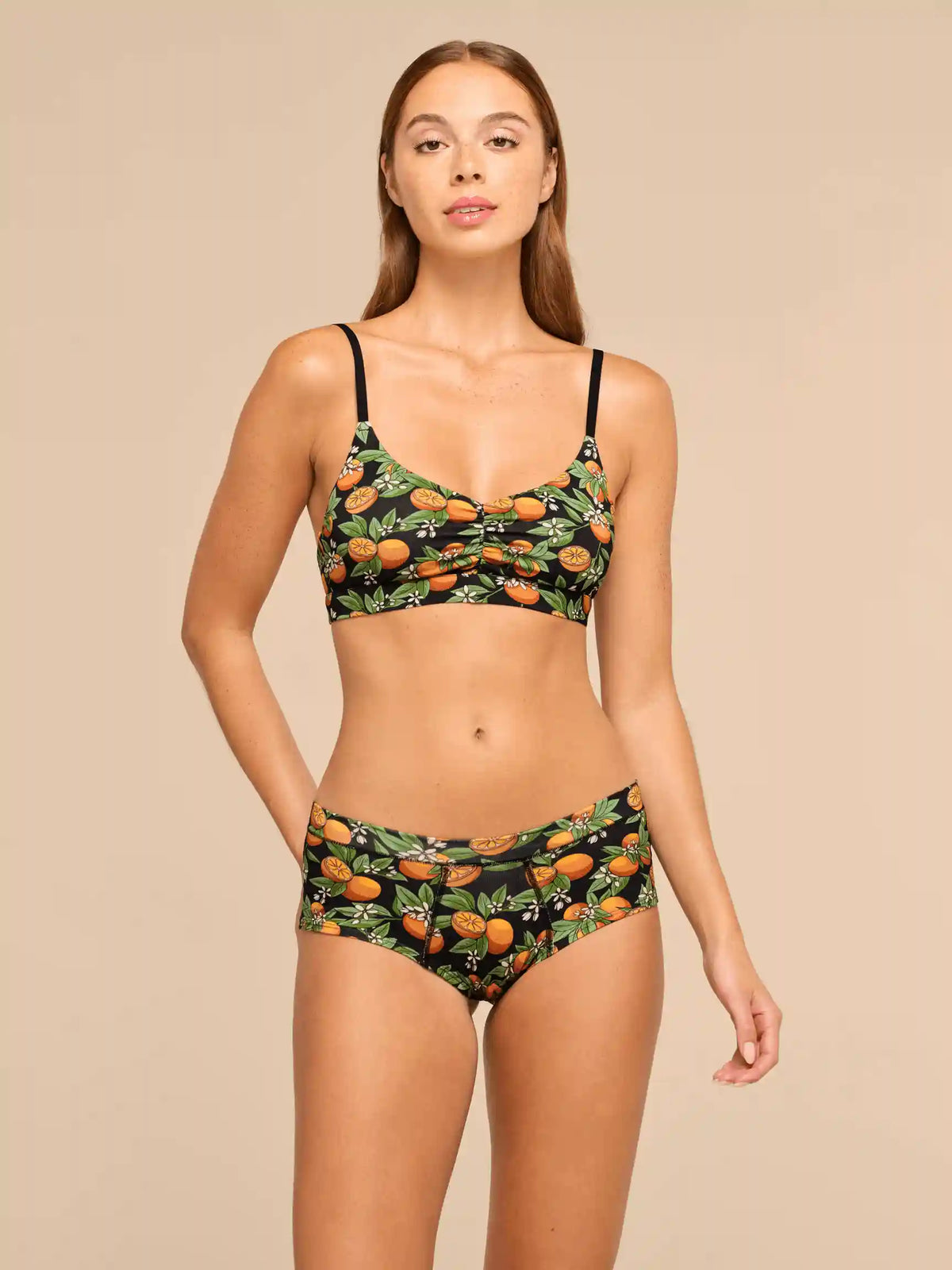 UltraModal™ FeelFree Ruched Bralette | Tangerine Dreams
