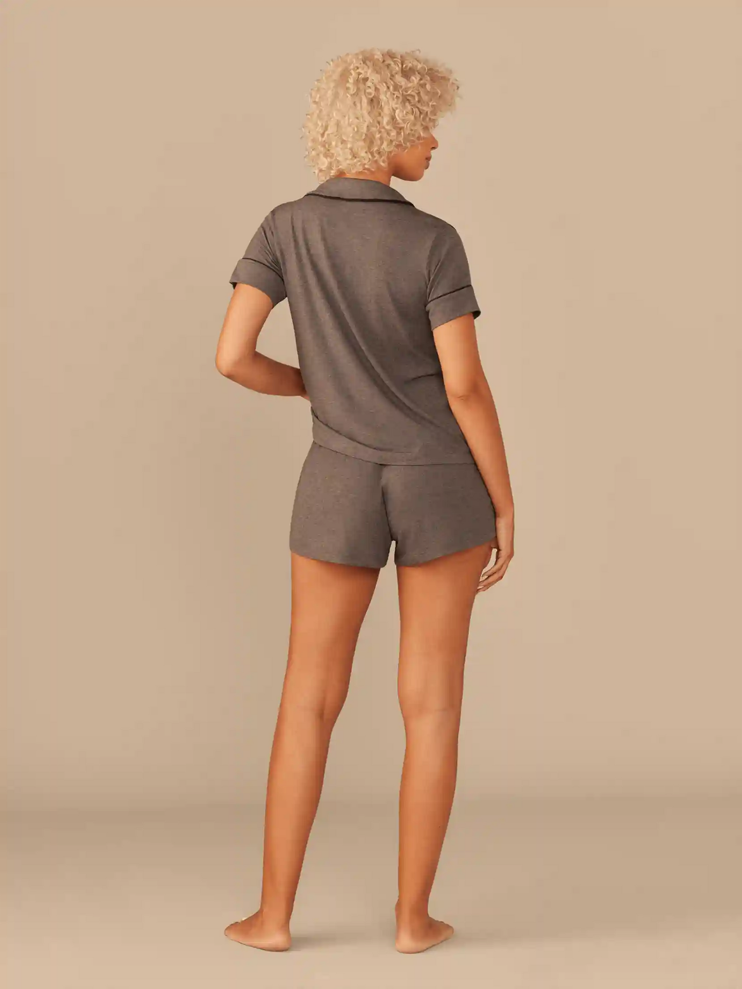 UltraModal™ Short Sleeve PJ Set - Women's | Heather Charcoal