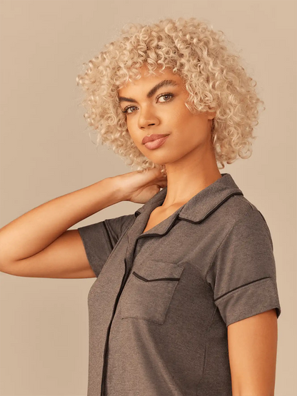 UltraModal™ Short Sleeve PJ Set - Women's | Heather Charcoal