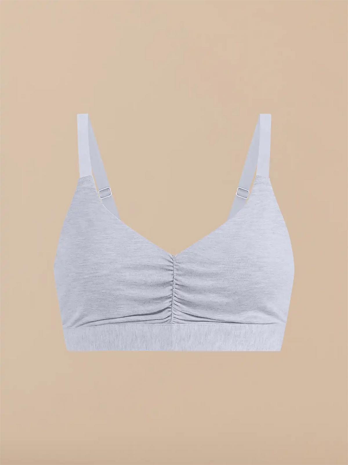 UltraModal™ FeelFree Ruched Bralette | Heather Grey/Heather Grey