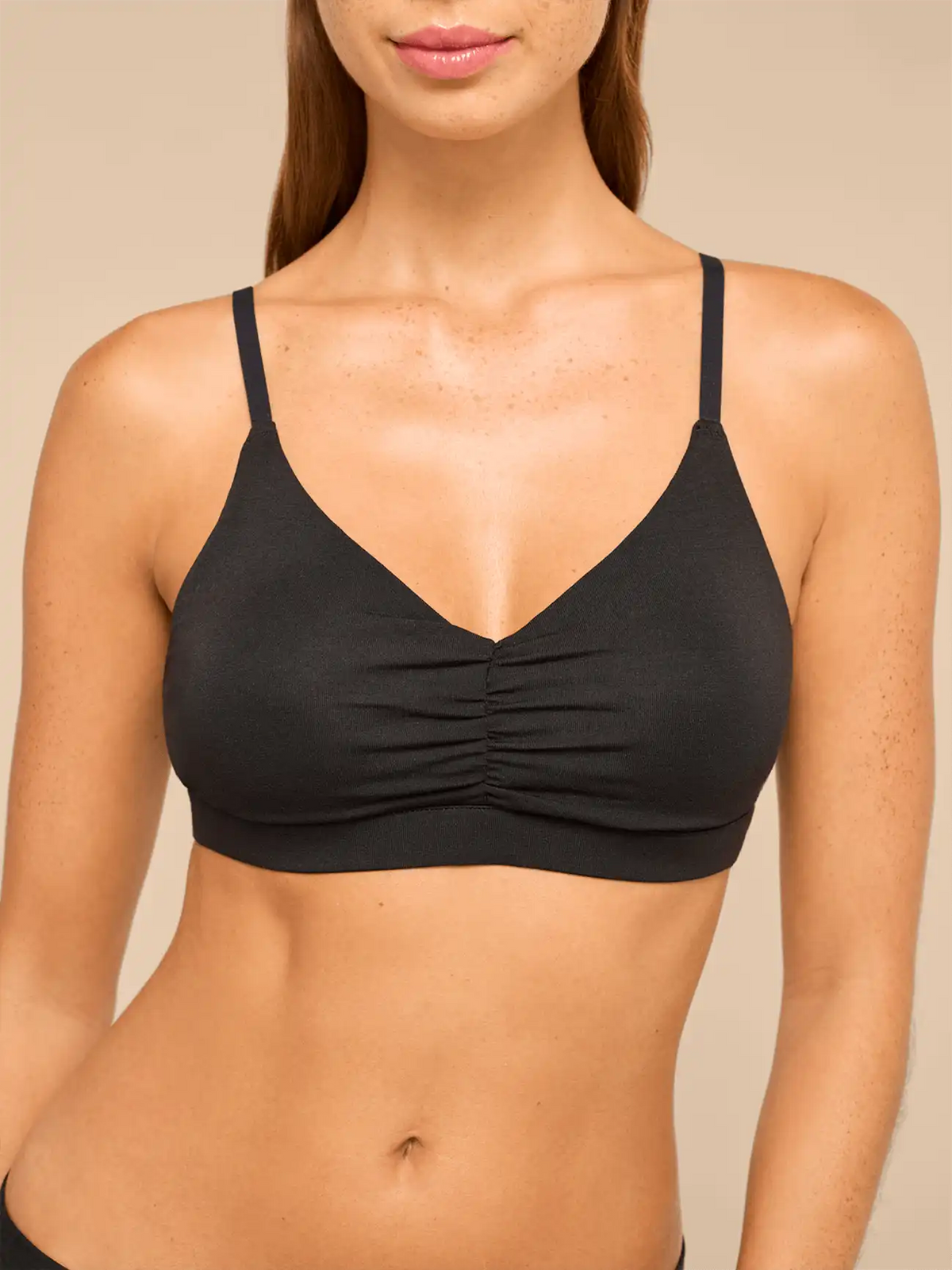 UltraModal™ FeelFree Ruched Bralette with Cups 2-Pack | Black Pack