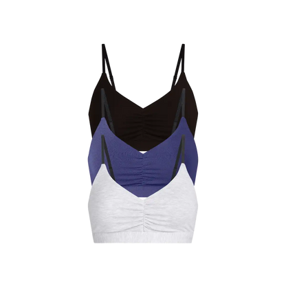 UltraModal™ FeelFree Ruched Bralette 3-Pack | Classic Navy Pack