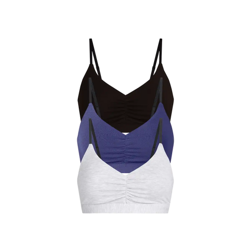 UltraModal™ FeelFree Ruched Bralette 3-Pack | Classic Navy Pack
