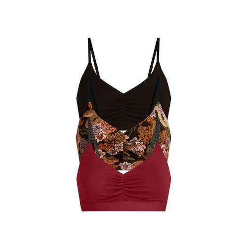 UltraModal™ FeelFree Ruched Bralette 3-Pack | Garden Snake Pack