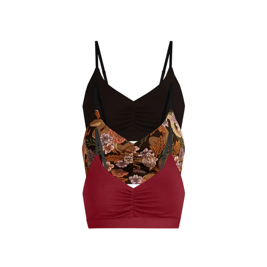 UltraModal™ FeelFree Ruched Bralette 3-Pack | Garden Snake Pack