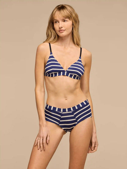 UltraModal™ FeelFree Triangle Bralette | Navy Stripes