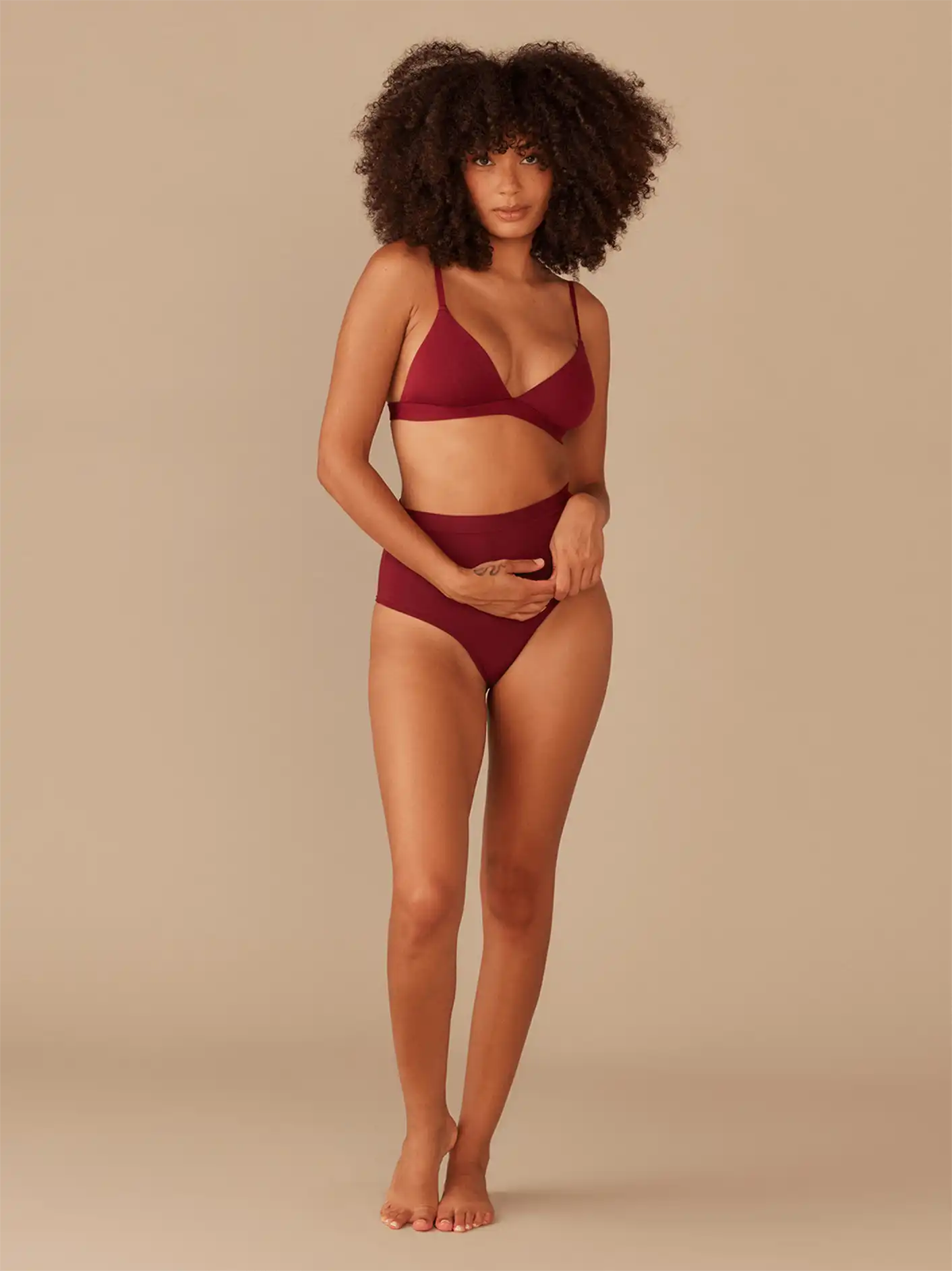 UltraModal™ FeelFree Triangle Bralette | Cabernet/Cabernet