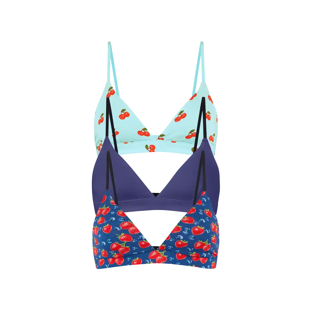 UltraModal™ FeelFree Triangle Bralette 3-Pack | Summer Berries Pack