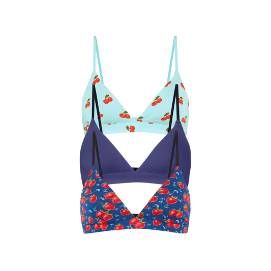 UltraModal™ FeelFree Triangle Bralette 3-Pack | Summer Berries Pack