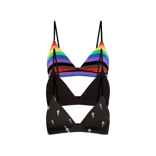 UltraModal™ FeelFree Triangle Bralette 3-Pack | Pride Pack