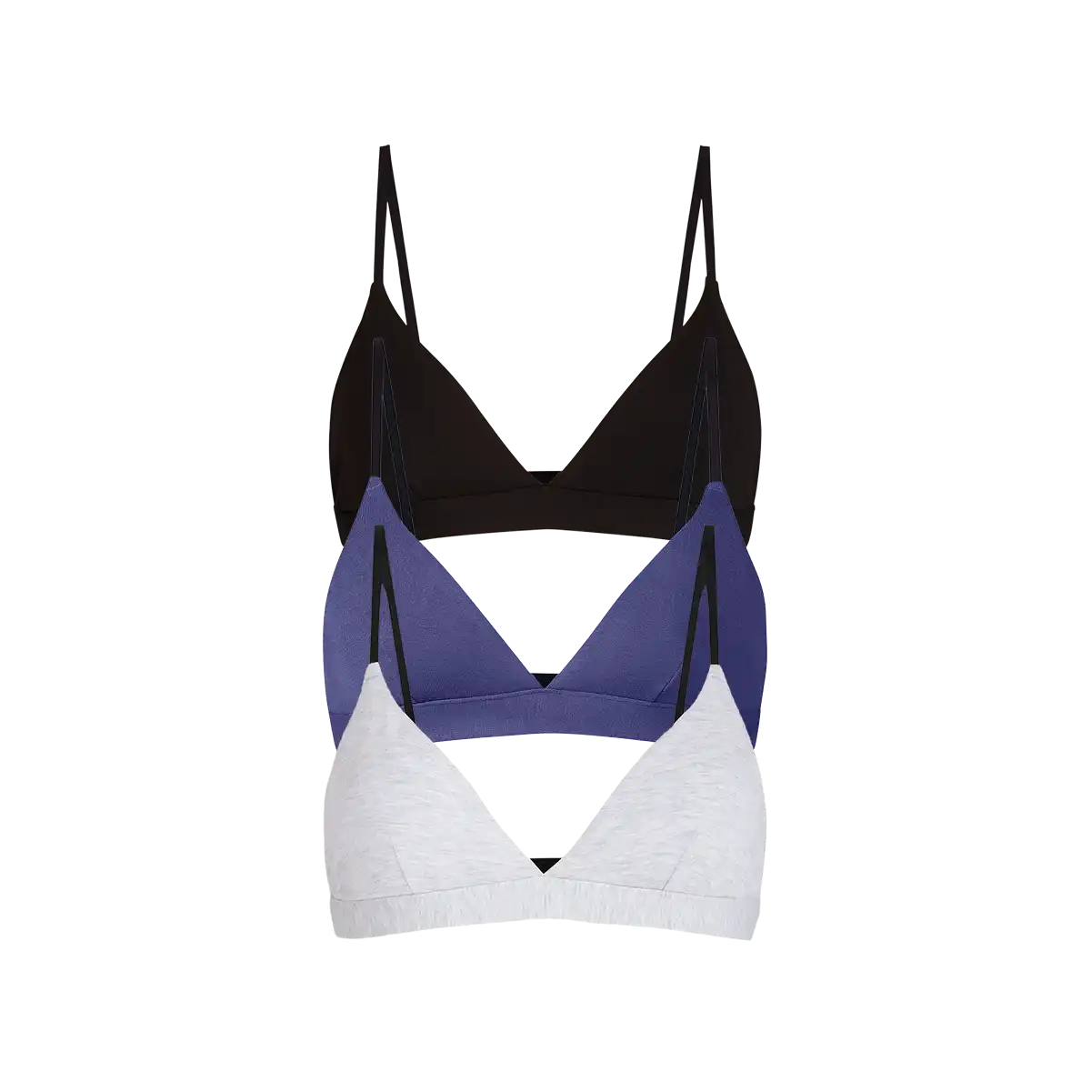 UltraModal™ FeelFree Triangle Bralette 3-Pack | Classic Navy Pack