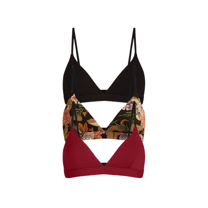 UltraModal™ FeelFree Triangle Bralette 3-Pack | Garden Snake Pack