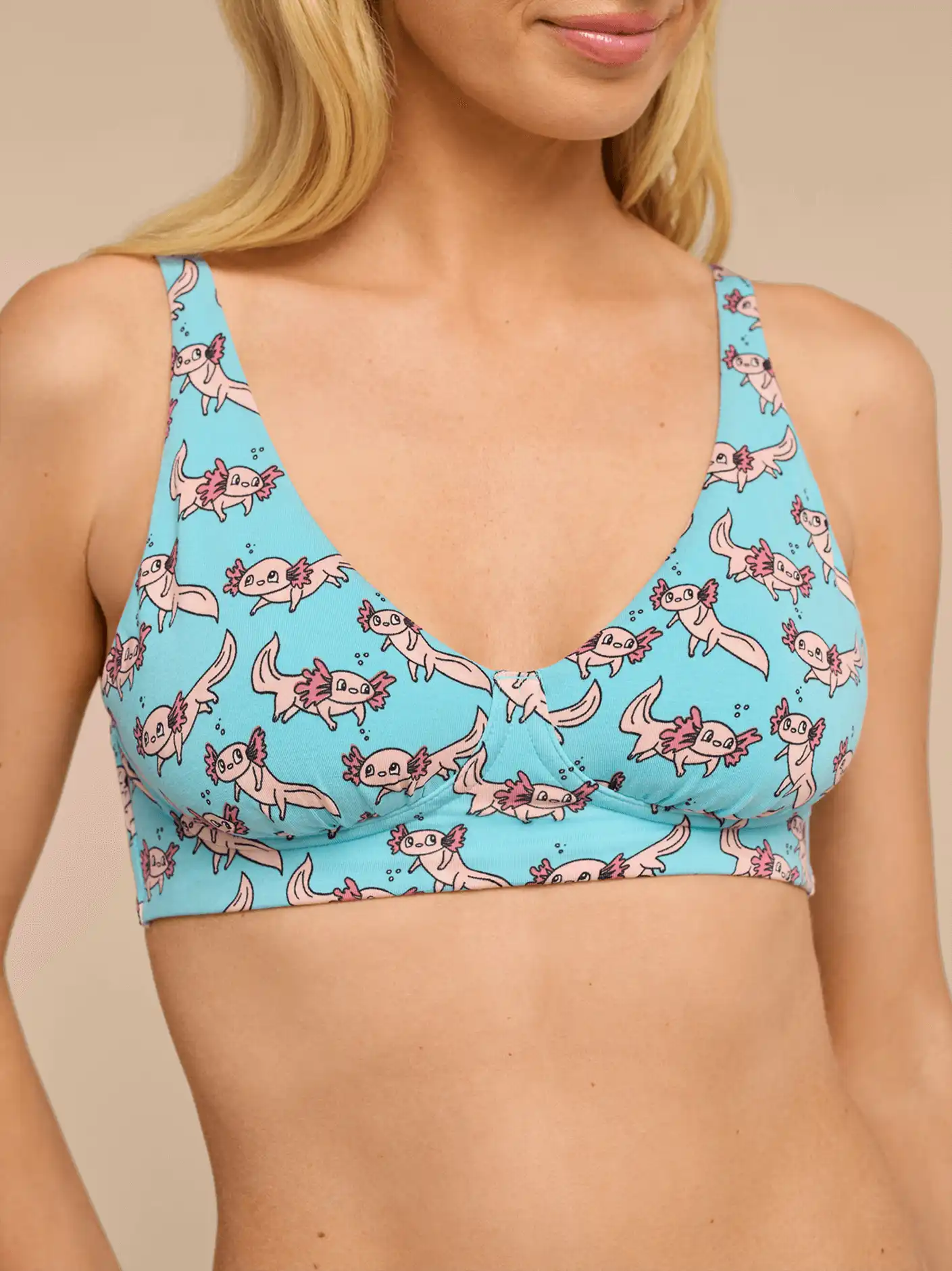 UltraModal™ FeelFree Longline Bralette | Axolotl Splash