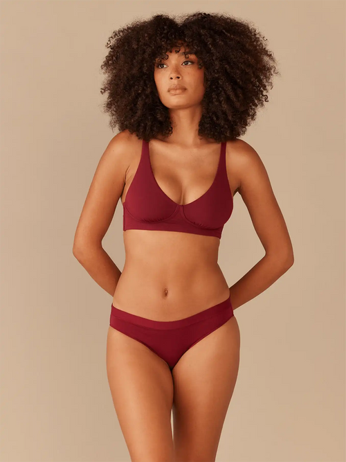 UltraModal™ FeelFree Longline Bralette | Cabernet/Cabernet