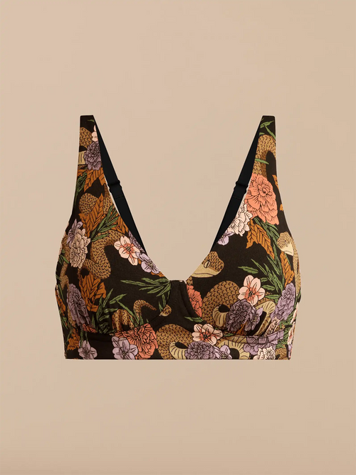 UltraModal™ FeelFree Longline Bralette | Garden Snake