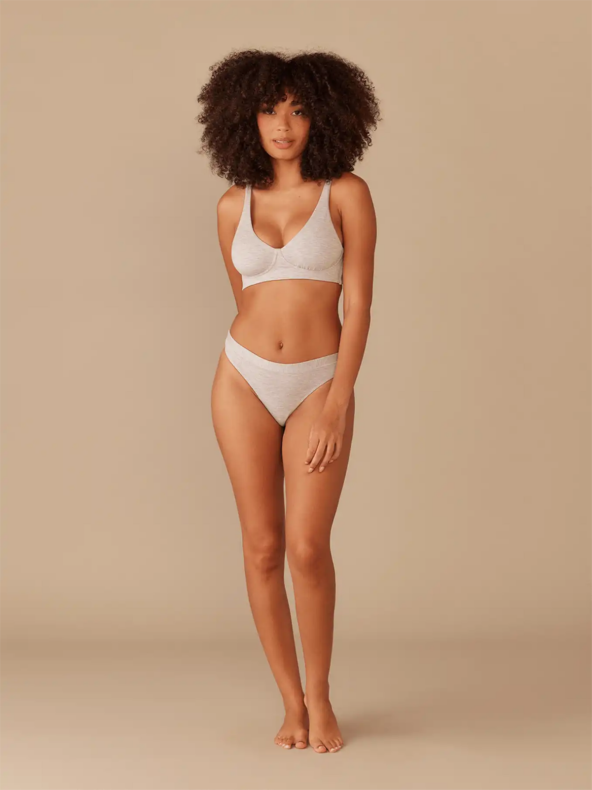 UltraModal™ FeelFree Longline Bralette | Heather Grey/Heather Grey