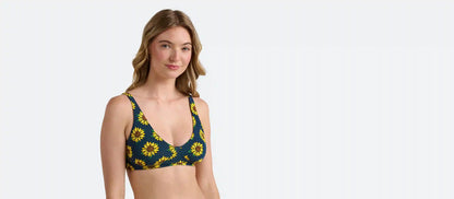 UltraModal™ FeelFree Longline Bralette | Here Comes The Sunflowers