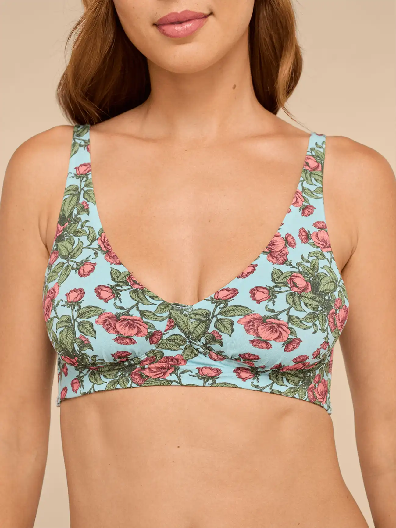 UltraModal™ FeelFree Longline Bralette | Peonies