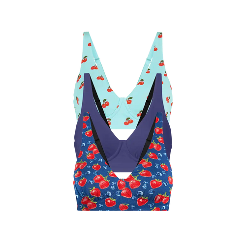 UltraModal™ FeelFree Longline Bralette 3-Pack | Summer Berries Pack