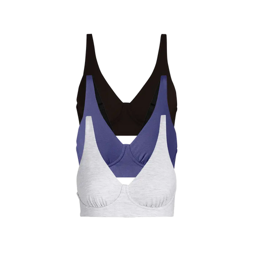 UltraModal™ FeelFree Longline Bralette 3-Pack | Classic Navy Pack