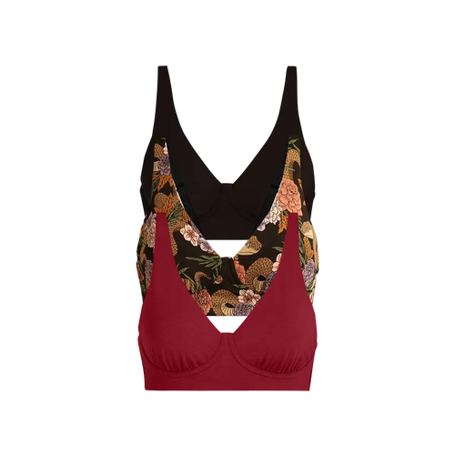 UltraModal™ FeelFree Longline Bralette 3-Pack | Garden Snake Pack