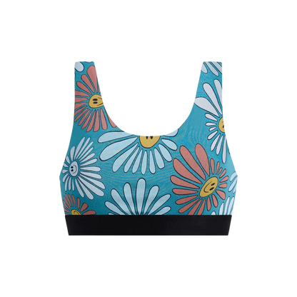 Curvy UltraModal™ Core Scoop Bralette | Disco Daisies