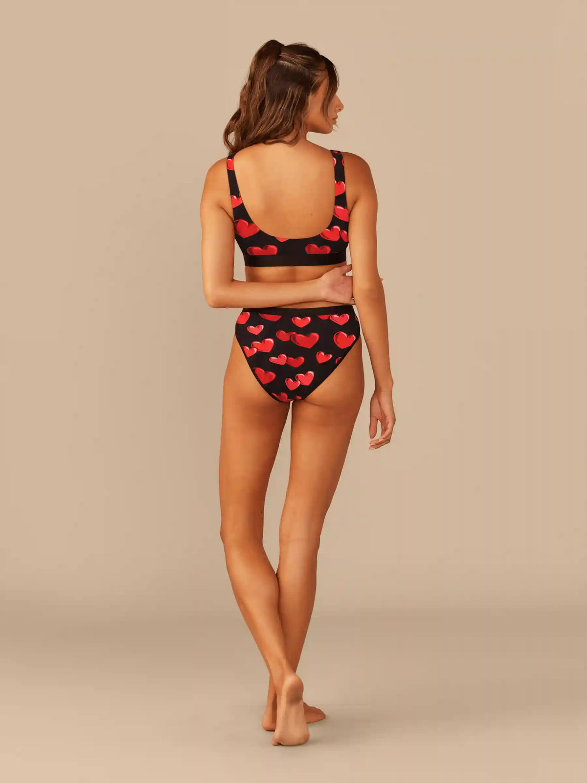 Curvy UltraModal™ Core Scoop Bralette | Floating Hearts