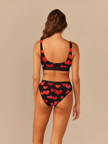 Curvy UltraModal™ Core Scoop Bralette | Floating Hearts