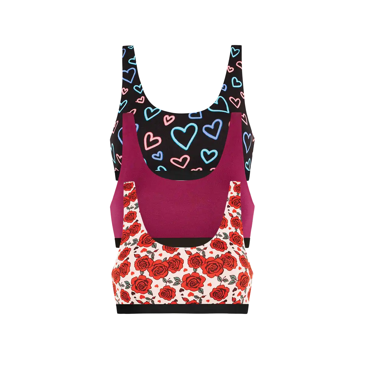 UltraModal™ Core Scoop Bralette 3-Pack | Electric Love Pack