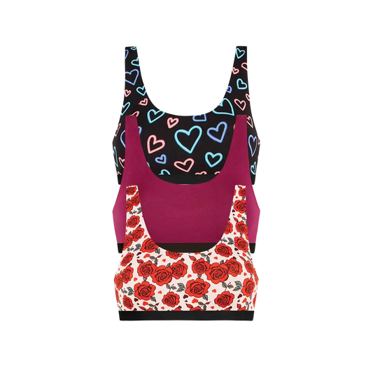 UltraModal™ Core Scoop Bralette 3-Pack | Electric Love Pack