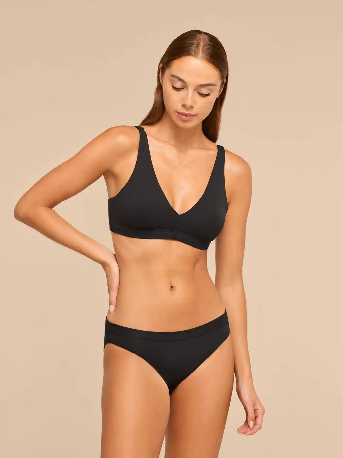 UltraModal™ FeelFree Plunge Bralette with Cups 2-Pack | Black Pack