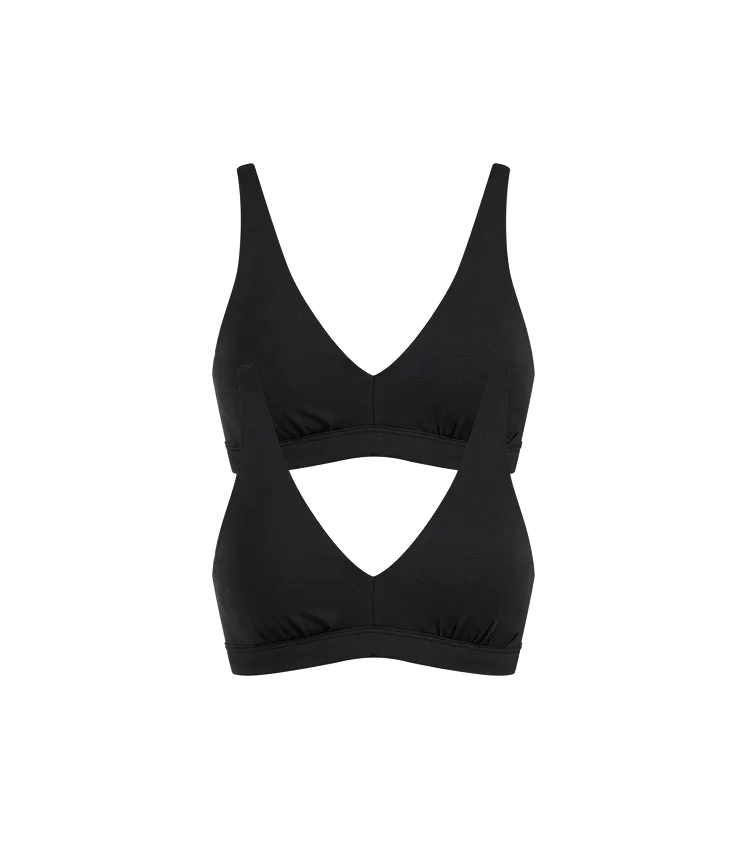 UltraModal™ FeelFree Plunge Bralette with Cups 2-Pack | Black Pack