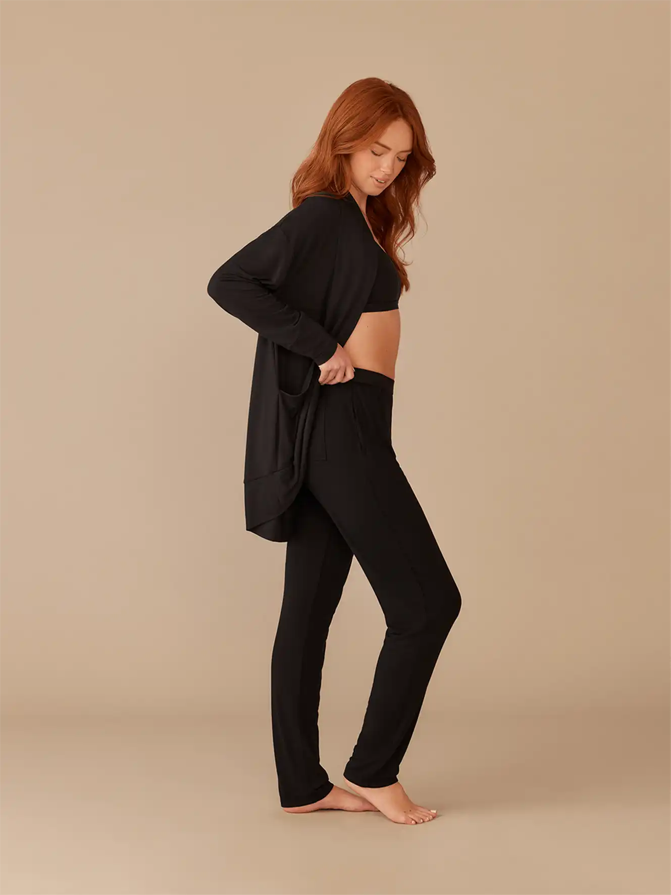 UltraModal™ Cocoon Cardigan | Black