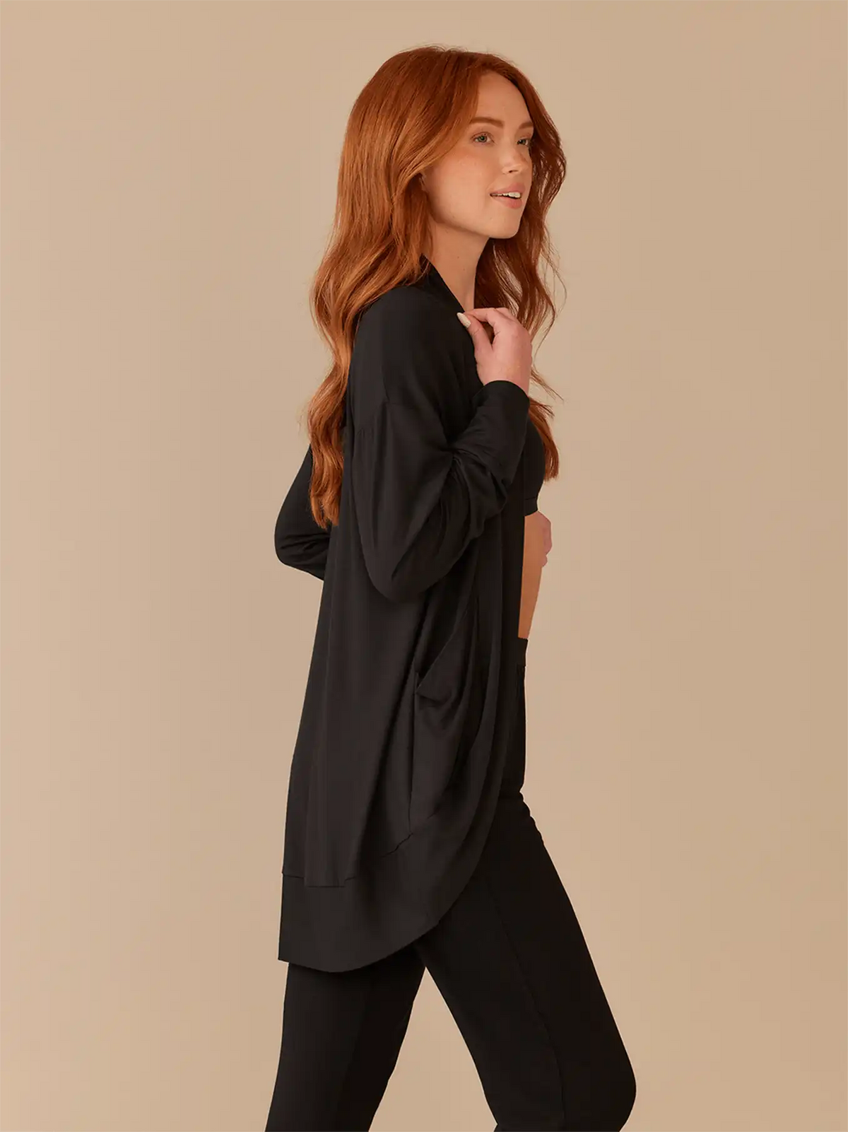 UltraModal™ Cocoon Cardigan | Black