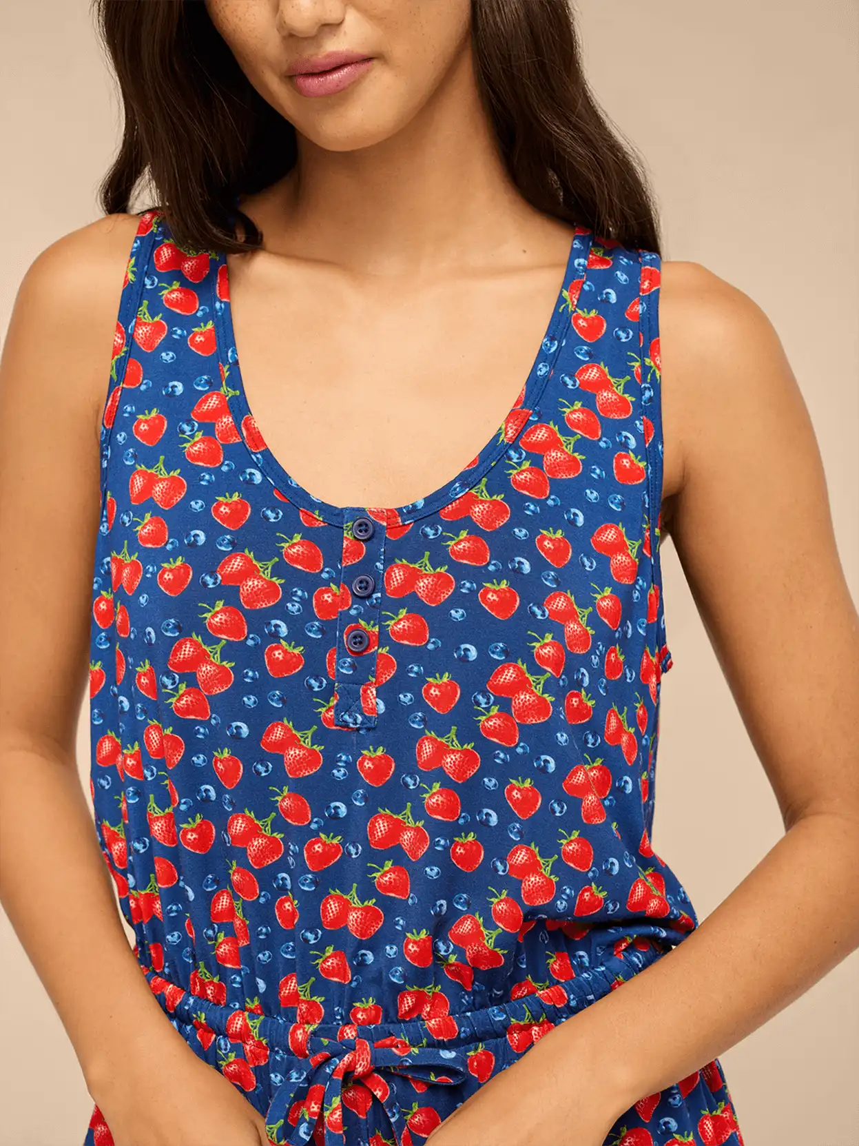 UltraModal™ Scoopneck Romper | Summer Berries