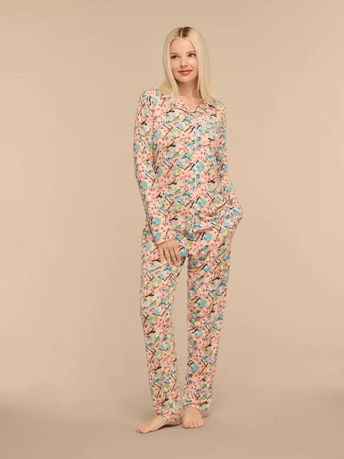 UltraModal™ Long Sleeve PJ Set - Women's | Cherry Blossom