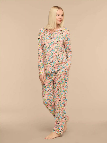 UltraModal™ Long Sleeve PJ Set - Women's | Cherry Blossom