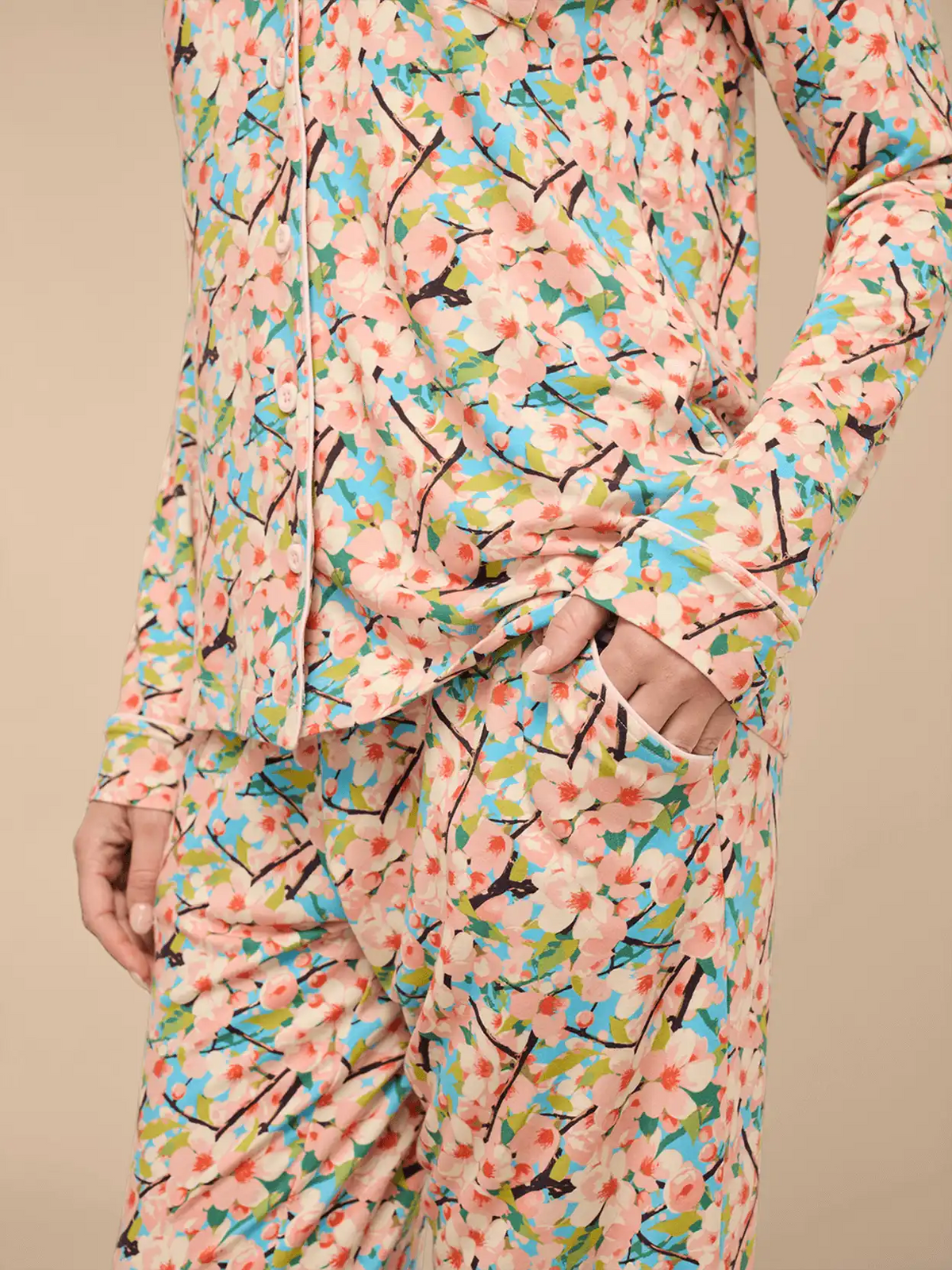 UltraModal™ Long Sleeve PJ Set - Women's | Cherry Blossom