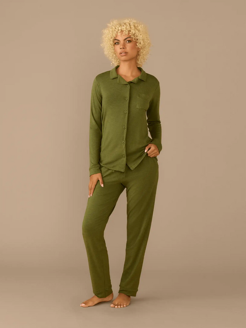 UltraModal™ Long Sleeve PJ Set - Women's | Heather Olive