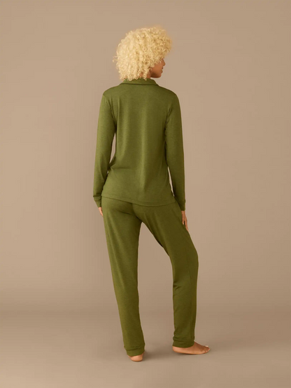 UltraModal™ Long Sleeve PJ Set - Women's | Heather Olive