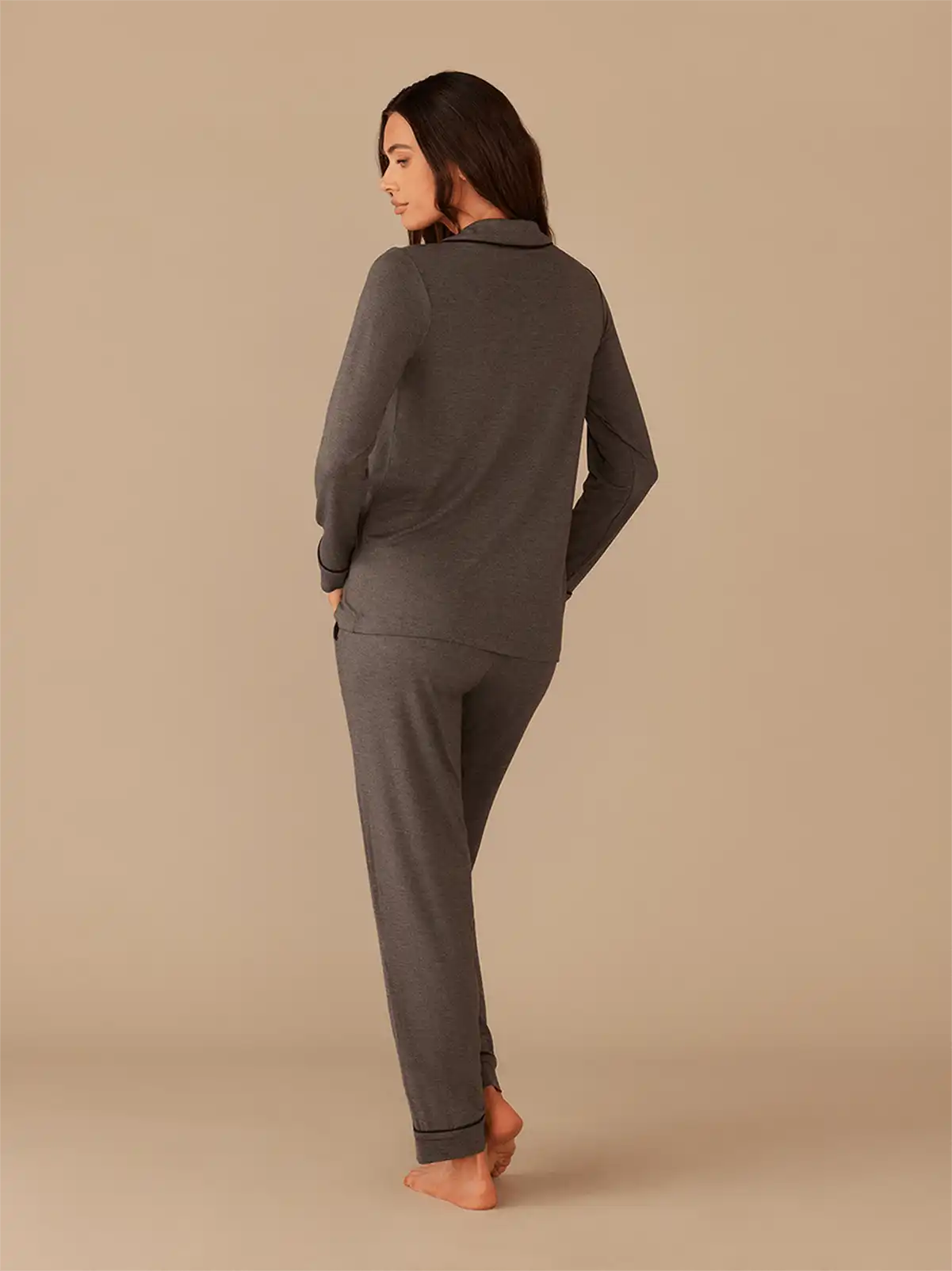 UltraModal™ Long Sleeve PJ Set - Women's | Heather Charcoal