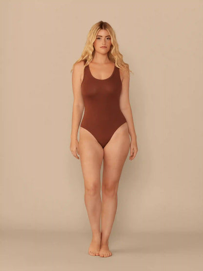 UltraModal™ Scoop Neck Bodysuit | Cedar Wood